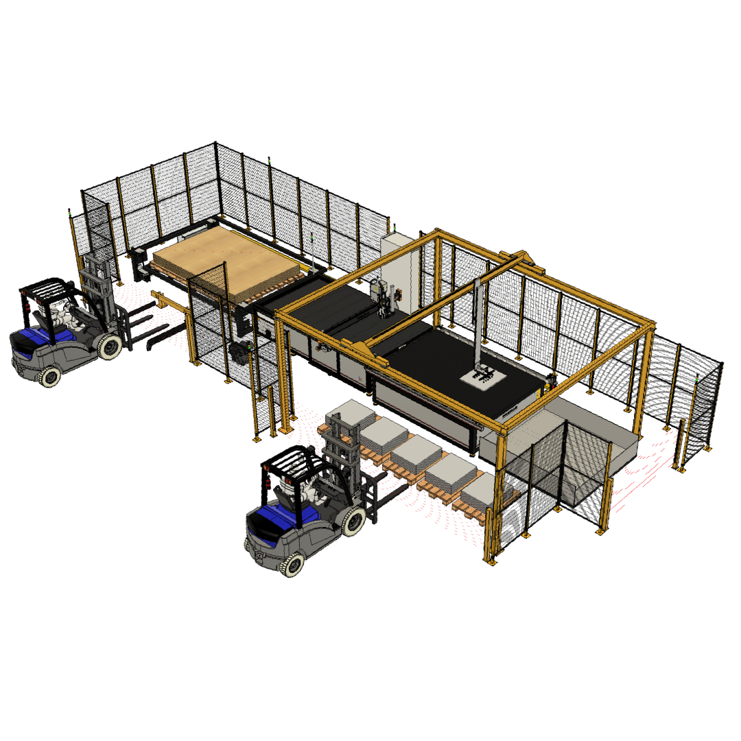Linha CNC Automatizada